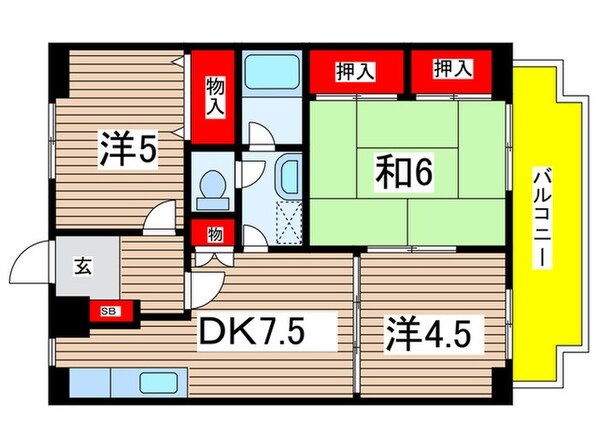 パル武庫之荘の物件間取画像